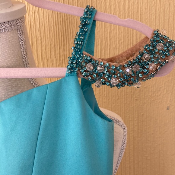 SHERRI HILL LITTLES GIRL BLUE PAGEANT DRESS K51259 SIZE 6 - Picture 4 of 10